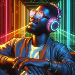 listen to music with headphone